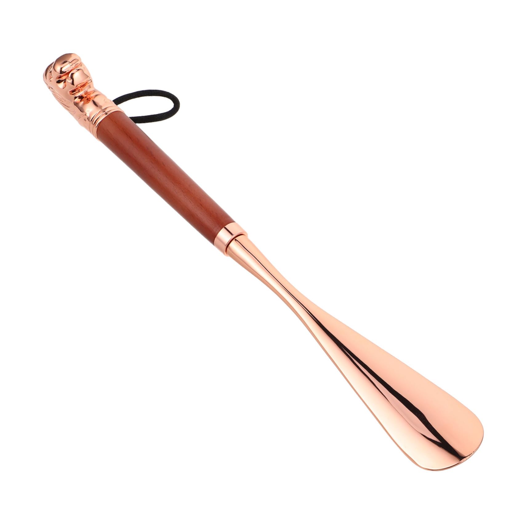 KOMBIUDA Calzascarpe lungo Lega di Zinco Testa di Leone 32 Cm | Design Ergonomico e Robusto, per Casa e Uso Quotidiano, Adatto a Anziani e Persone Disabilità