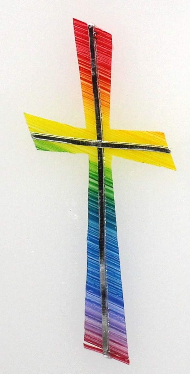 Wachsmotiv Kreuz Selbstklebend – 11 X 5 Cm, Frühlingsgrün, Für Kerzenverzierung
