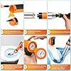 Electric Toilet Pl , High Pressure Toilet Snake Drain Clog Remover Splash Free Unclogger Drain Snake Auger Pl S Bathroom Heavy Duty Versatile Air Blast