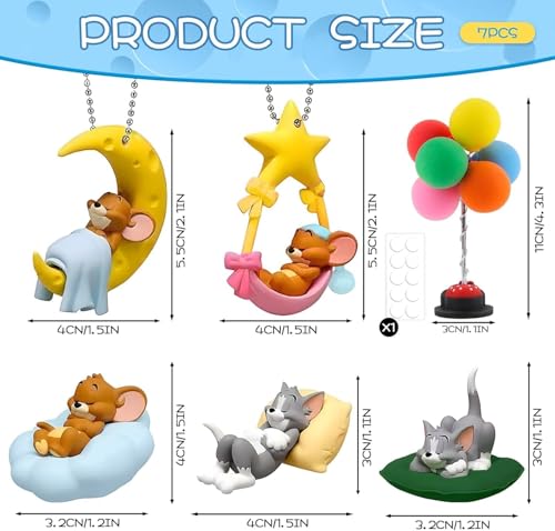 Image of YOURKARTS T&J Cute Sleeping Car Interior Accessory-Cute Toy for car Dashboard and Table top (T&J-5)