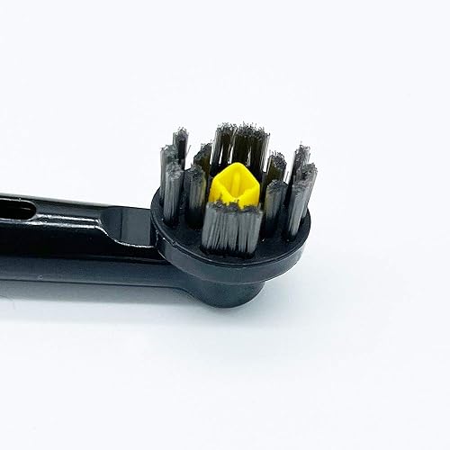 Miniatura 3 de Cabezales de cepillo de dientes de carbón de bambú 3D de repuesto compatibles con Oral B, paquete de 4 cabezales de cepillo de dientes de carbón