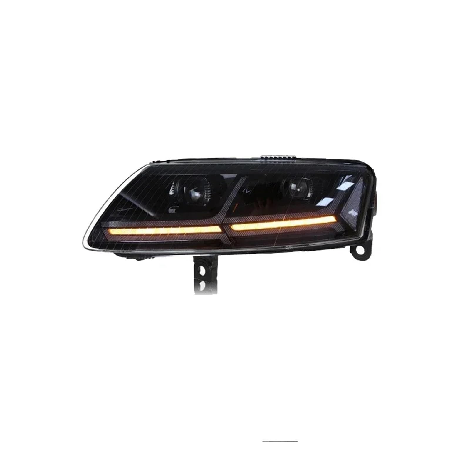 Coppia di fari anteriori compatibili con Audi A6L 2005-2012 con luci sequenziali.(1 set Silver,Xenon)