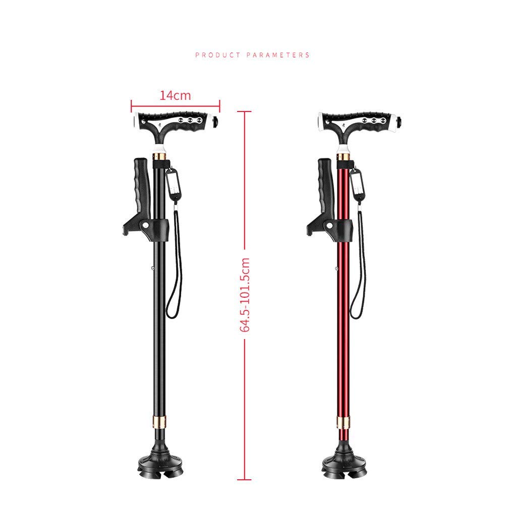 Bastones y Bastones Ajustables de Viaje, ayudas para Caminar de Aluminio con luz LED para Personas Mayores con Artritis, discapacitados y Ancianos, el Mejor bastón de Ayuda para la Movilidad.Se