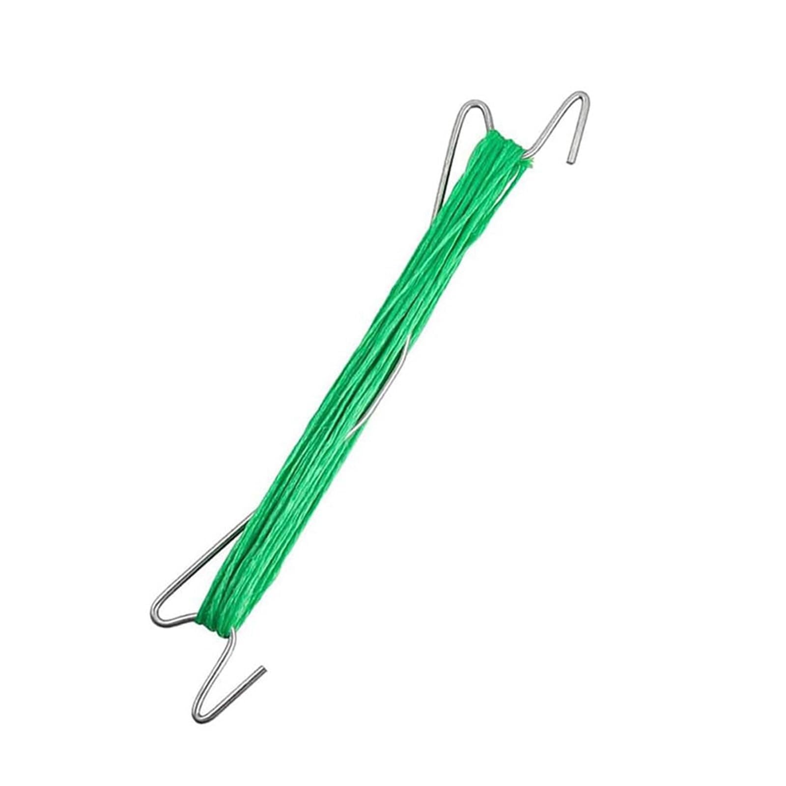 Mollette di sostegno per rampicanti da giardino, Clip for piante di pomodoro in metallo da 40 pezzi da 27,5 cm con corda in nylon for la crescita del giardino verticale