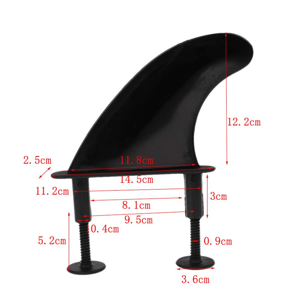 Namvo 3Pcs TPU Soft Top Surf Pinne e 6 Viti per Pinne per tavola da Surf Morbida