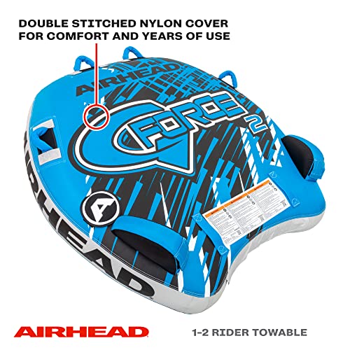 Airhead G-Force 2, 1-2 Rider Towable Tube For Boating #TOP1