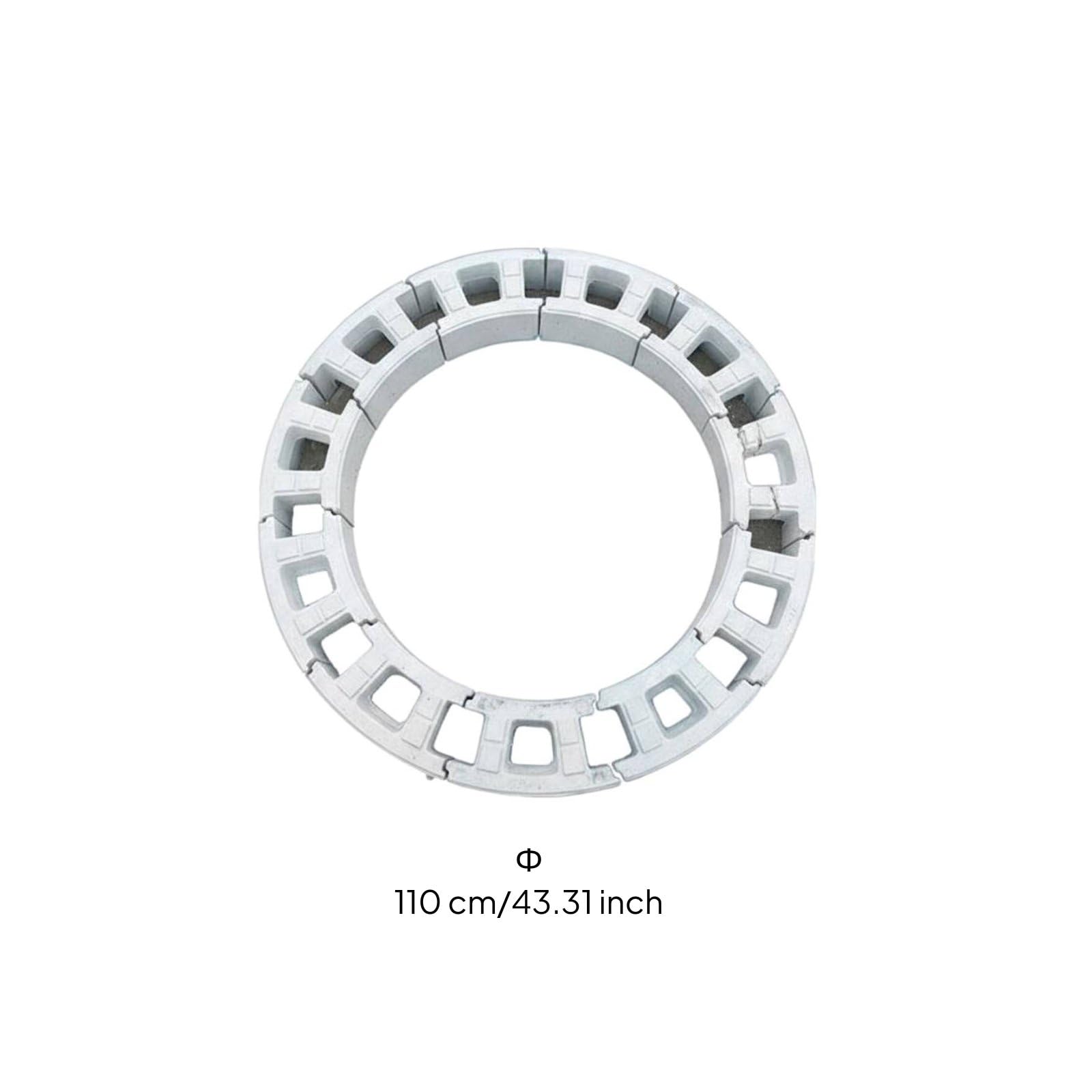 predolo Stampo Rotondo per Pozzetto D'ispezione Durevole Cassaforma in Plastica per Pozzi Ispezione Resistente Alle Intemperie per Aziende Edili, 110CM