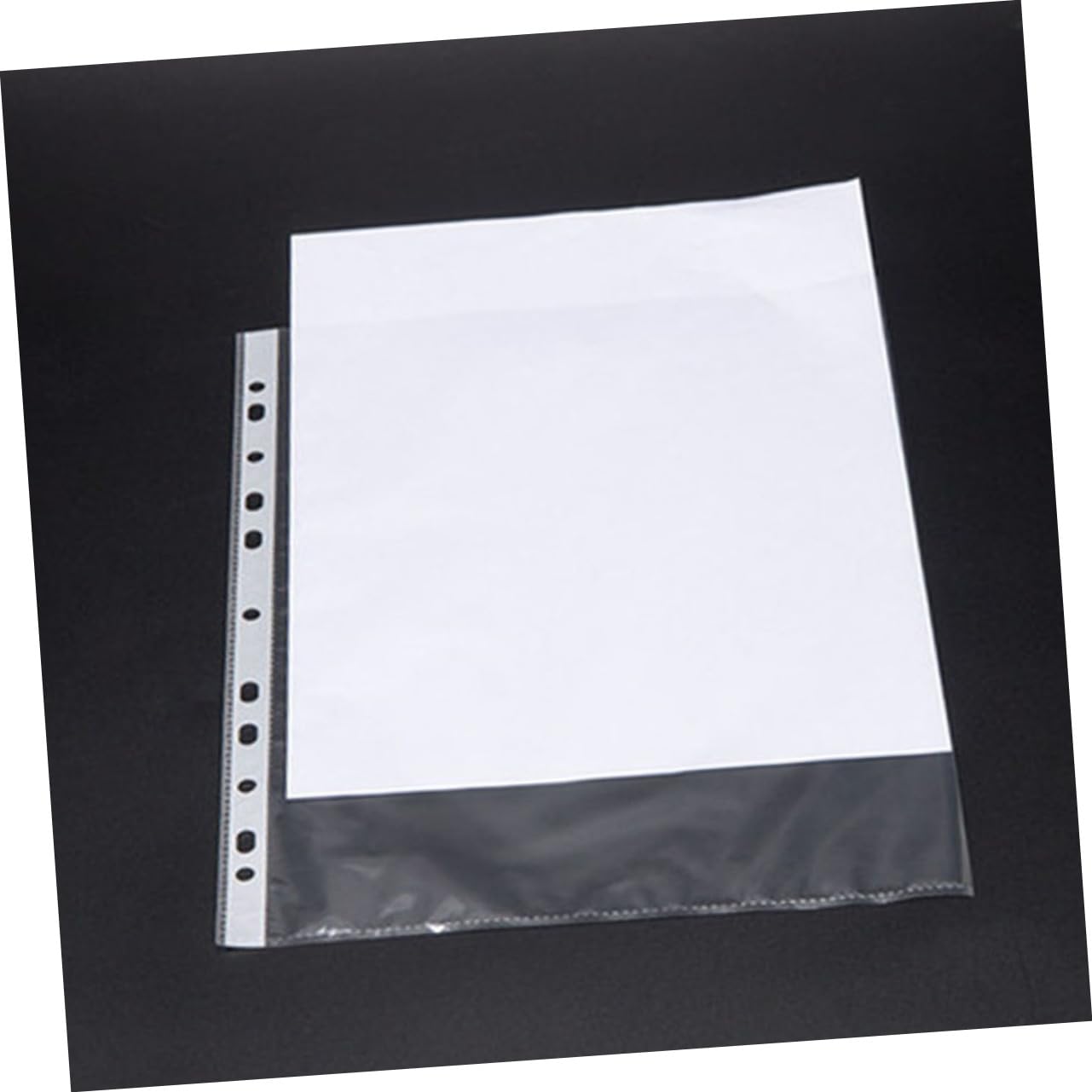 NUOBESTY A4 Klarsichthüllen mit 11 Löchern Pp Transparent 200 Stück zum Ordnen und Schützen von Dokumenten und Fotos für Büro und Zuhause