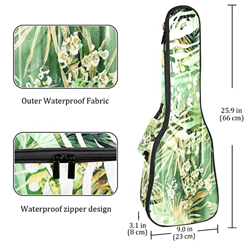 Housse pour ukulélé – Motif feuilles vertes – Rembourrage épais en éponge de 10 mm – 53,3 cm – Avec sangles réglables… - Les Beatles, Paul McCartney, John Lennon, RIngo Starr, George Harrison Housse pour ukulélé - Motif feuilles vertes - Rembourrage épais en éponge de 10 mm - 53,3 cm - Avec sangles réglables… – Image 5