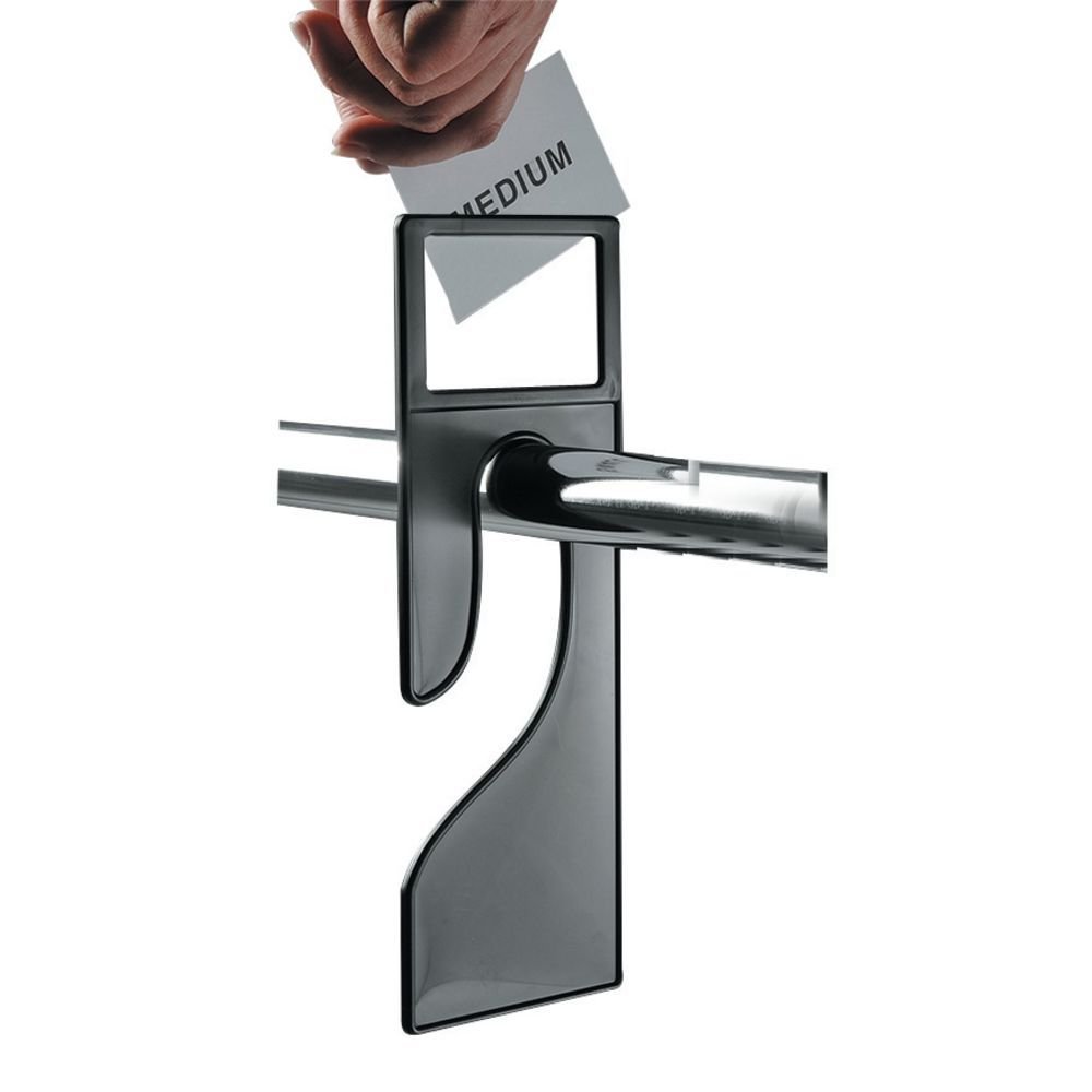 NAHANCO 2.75E-08 Clothing Rack Size Dividers Framed for Inserts, Black (Pack of 10)