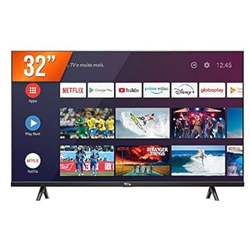 Smart TV LED 32" HD TCL 32S615 - Android TV, Wifi, USB