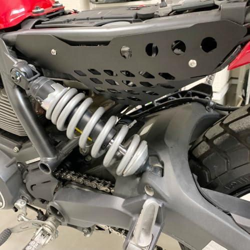 Motorradzubehör Aluminium Side Mid Rahmen Cover Panel Schutzfolie Verkleidung für Scrambler Sixty/Desert Sled/Vollgas/Urban Enduro (Schwarz)