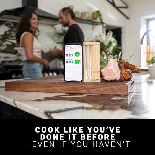 MEATER Pro Duo: WiFi Smart Meat Thermometer | 1000°F High Heat Resistance | Long Range | Dual Probes | Six Sensors | BBQ, Oven, Grill, Smoker, Air Fryer, Deep Fryer | iOS & Android App