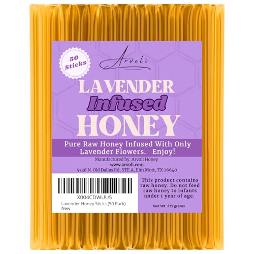 Barras de miel infusionada con lavanda - pack de 50