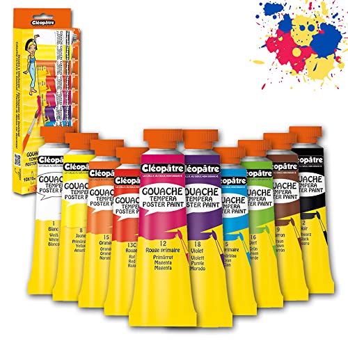 Cléopâtre - BL10PGN10 -Tubos de Pintura guache - 10 x 10g - Tintas Primeras
