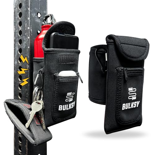 Magnetic Bag Gym Tasche Magnetisch - Gym Zubehör - Sport Handytasche Fitnessstudio Zubehör - Gym Essentials - Fitness Zubehör - Sport Zubehör - Fitness Accessories - Für Wasserflaschen 1 & 1,5 Liter