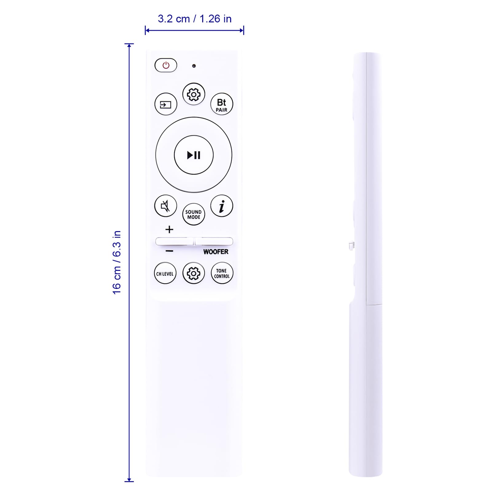 ALLIMITY Pilot zdalnego sterowania AH81-15498A kompatybilny z Samsung Soundbar HW-B450/ZA HW-B550D/ZA HW-B43C/ZA HW-B43M/ZA HW-C47M/ZA HW-C450/ZA HW-C445/ZA HW-C400/ZA HW-C43C/ZA HW-B47M/ZA HW-C47M/ZA