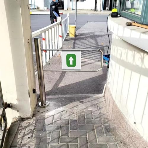 Générique Portillon pivotant unidirectionnel - Sécurité renforcée | Conception à Insertion pour supermarchés, usines, Parcs et allées - Durable, Facile à Installer, idéal pour Les Zones à Fort trafic