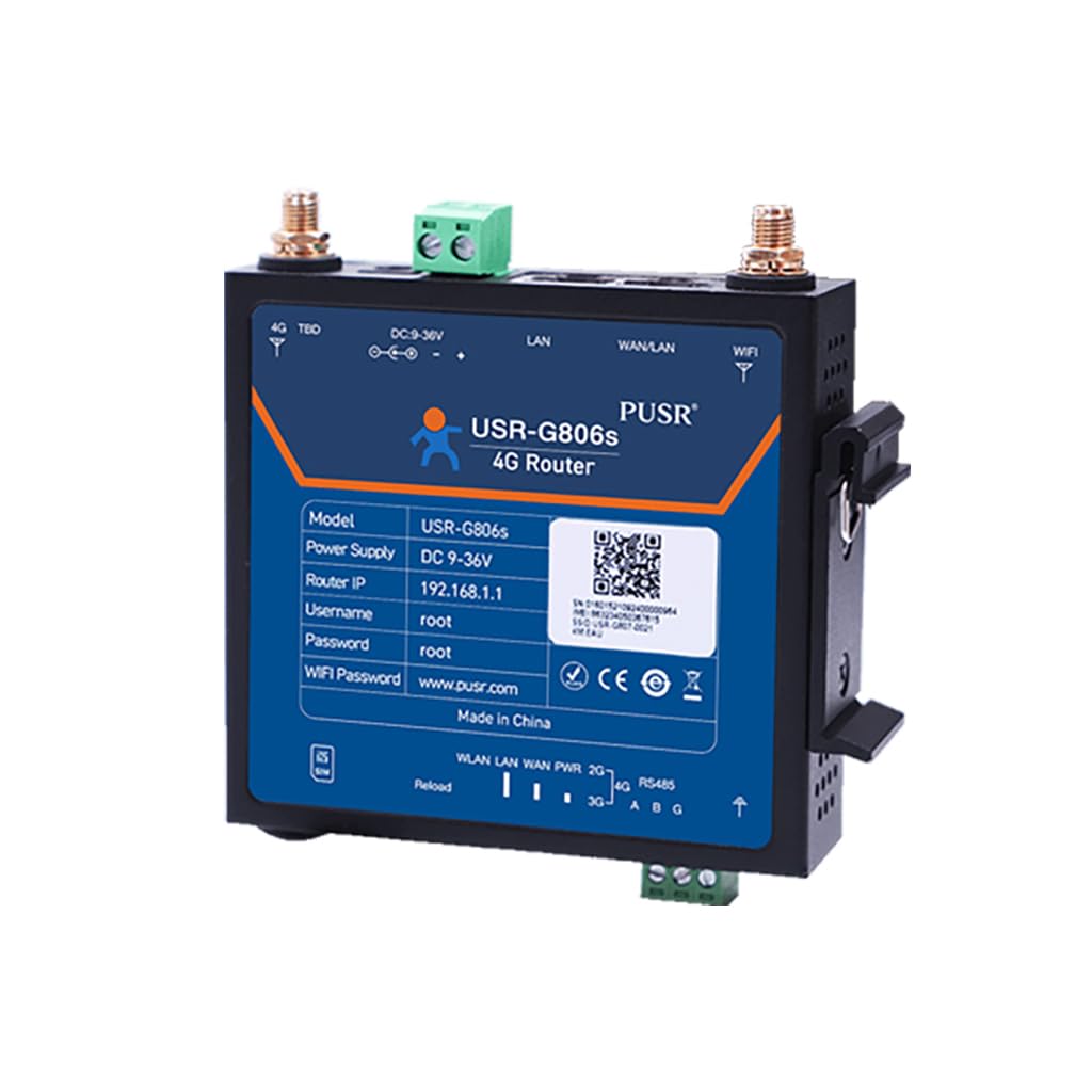 USR-G806s-G Industriale 4G LTE, Wi-Fi, RS485, GPS e VPN Router con GNSS