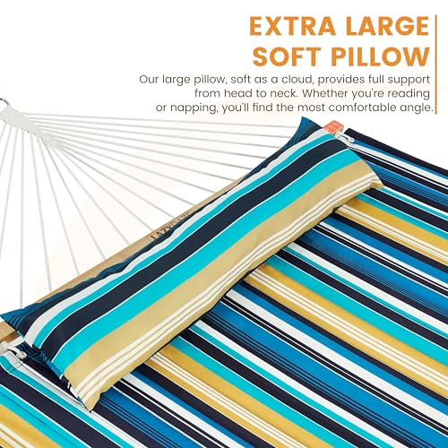 Image of Lazy Daze Double Hammock with Stand, Balance Straps & Carry Bag for Outside