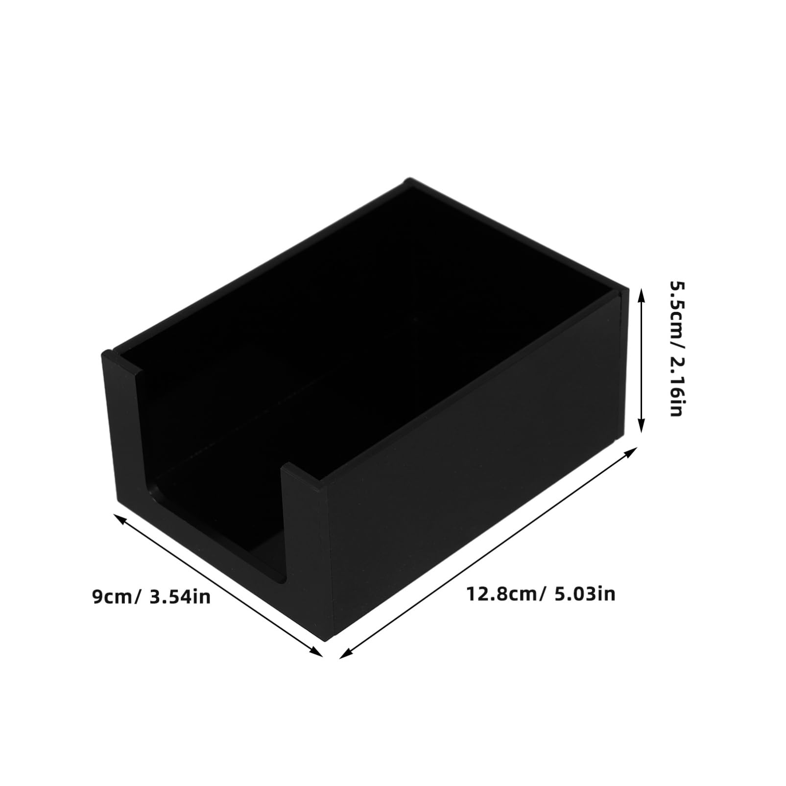 PRETYZOOM Ganizer Box for Tea Sugar Sturdy Wooden Tea Storage Beverage Supplies Organizer Acrylic Tea Bag Holder Elegant Kitchen Dec