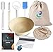 TACKLY Kit para Hacer Pan con Receta y Pack de Utensilios panadería – Banneton para Pan, Cesta de fermentación Masa – Cesta Pan casero con Bolsa, rasqueta panadera, raspador, Cuchilla greñar