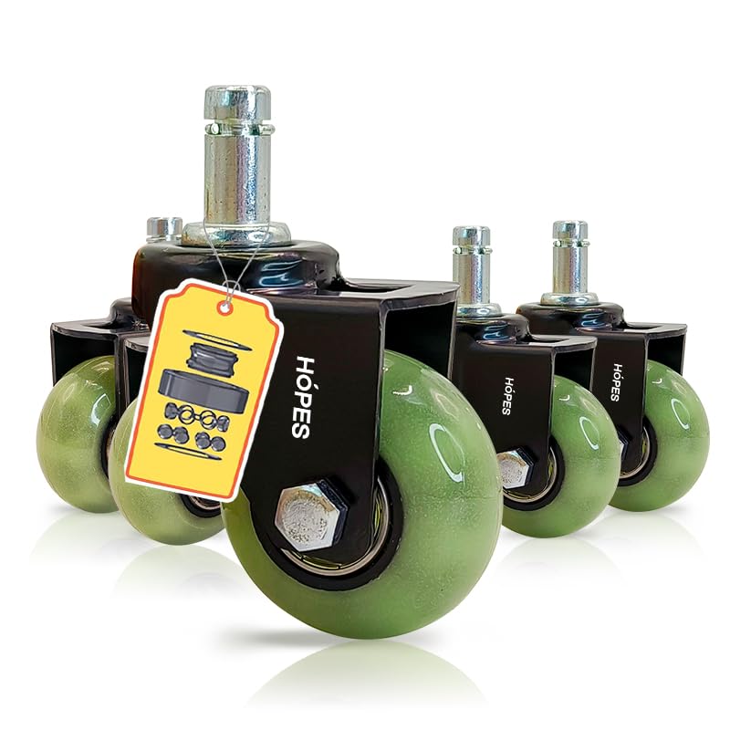 HOPES Office Chair Wheels Glow Green