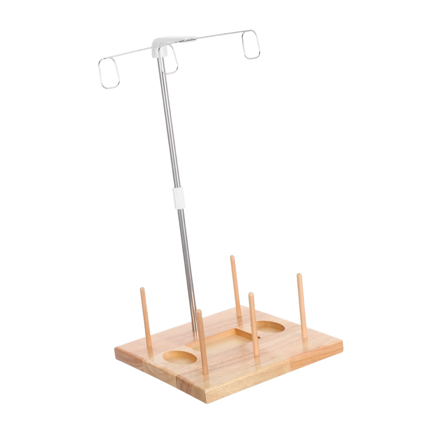 Supporto per Rocchetto in Legno Rocchetto da Cucito Supporto Filo per Rocchetti Organizer per Filo da Ricamo