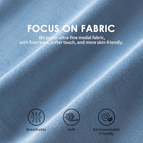 Modal Mens Trunks Underwear Performance Breathable Pouch Moisture-Wicking Cooling Seamless Underwear for Men 3 Pack4