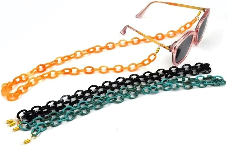 Acrylic Chain Glasses Beaded Reading Rope Versatile Sunglasses Hanging Neck Eyewear Accessories