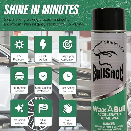Cera líquida para autos Bullsnot WaxABull 16oz miniatura 6