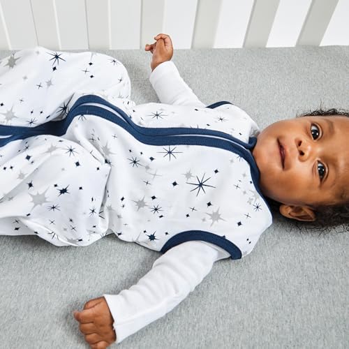 Image of HonestBaby Wearable Blankets Sleeping Bags Swaddle Transition 100% Organic Cotton for Infant Baby Boys, Girls, Unisex