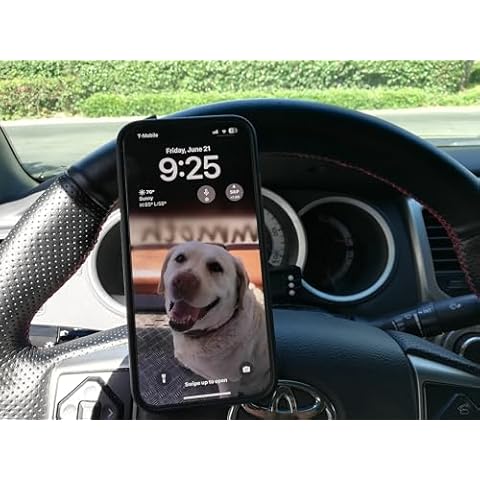 Magnetic Phone Holder for Car Steering Wheel Compatible with Magsafe for Iphone and Samsung Cover