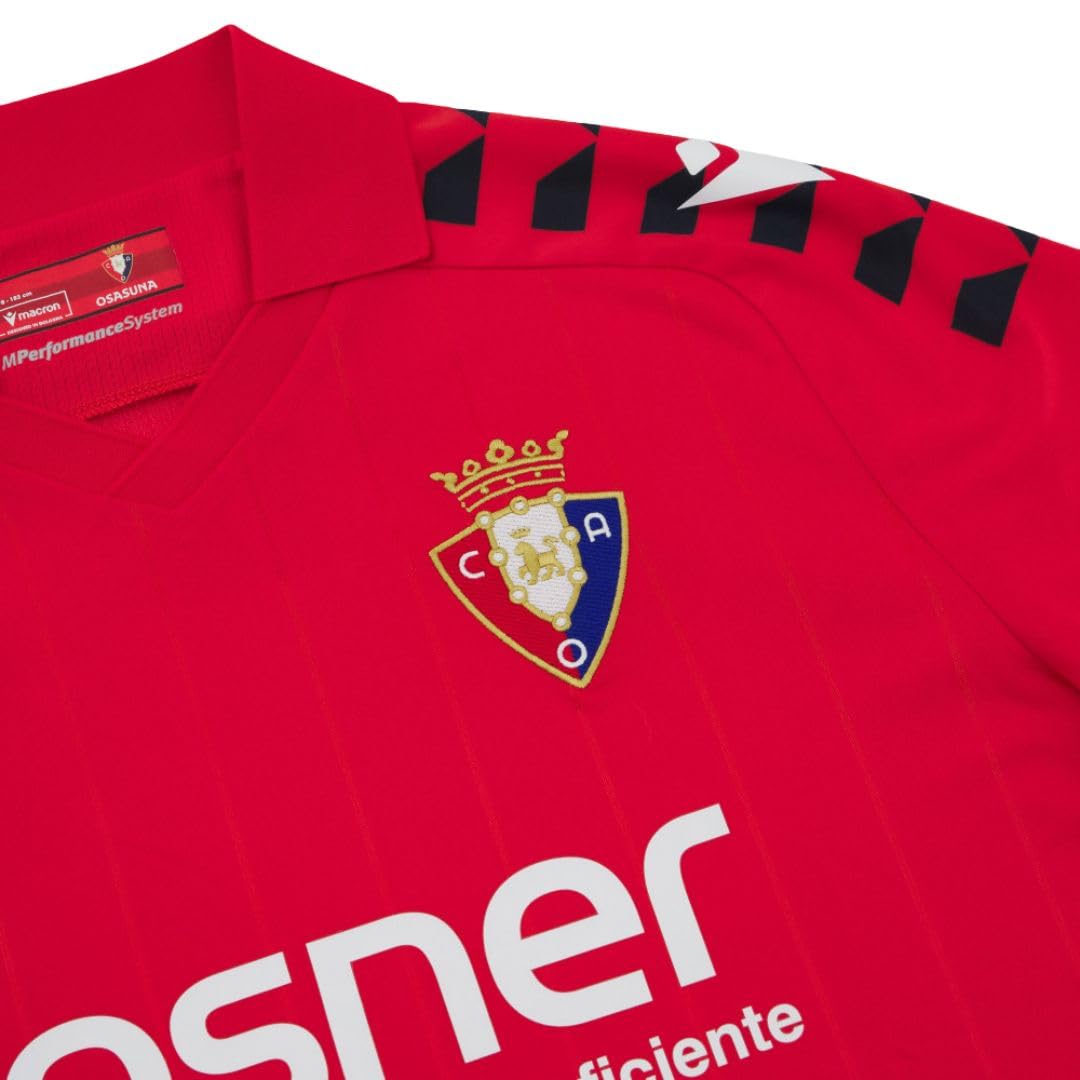 Macron CA Osasuna 25/26 Home Short Sleeve T-Shirt M