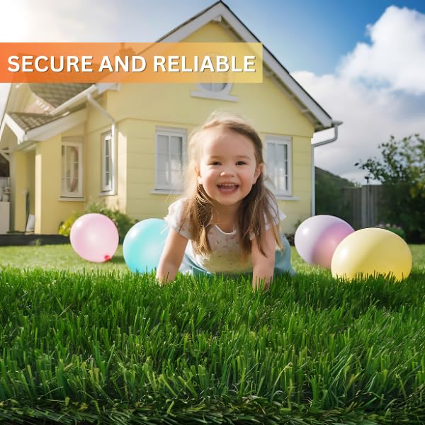 HYBRIDX Lawn Hybrid Grass Tiles, Hybrid Turf Squares for Outdoor Use - Durable Grass Squares Against Lawn Gaps - Flexible Artificial Grass Turf for Garden - 6.5ft by 6ft