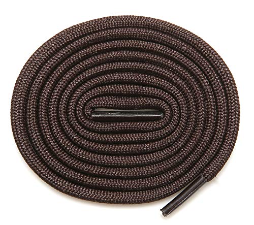 Image of Round Athletic Shoelaces 2 Pair - For Mountaineering Hiking Walking Boot Thick Shoelace String Rope Shoe Laces