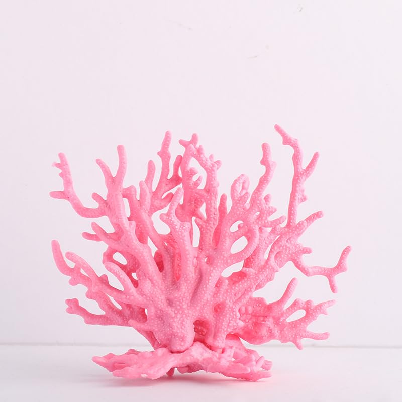 WEKVLPTH Fish Tank Decorations,Aquarium Corals Decoration, Aquarium Ornaments, Fish Tank Coral, Aquarium Corals Decoration, Fish Decorations for Aquarium (1pcs, Pink, Medium)