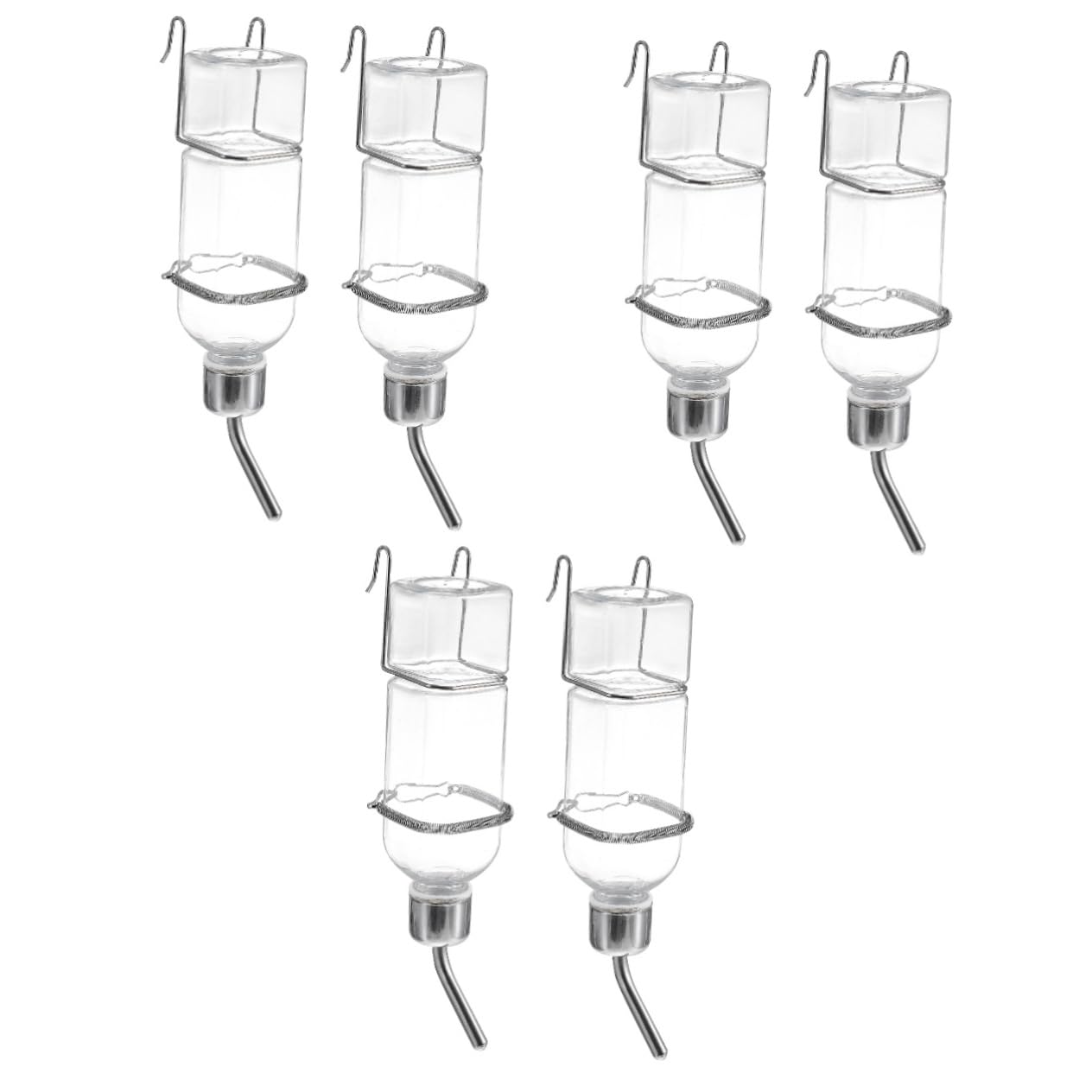 DOITOOL 6stücke Hängende Kunststoff-wasserspender Für Haustiere Automatischer Trinkbehälter Für Kaninchen Und Nagetiere Auslaufsicher Und Einfach Zu Reinigen
