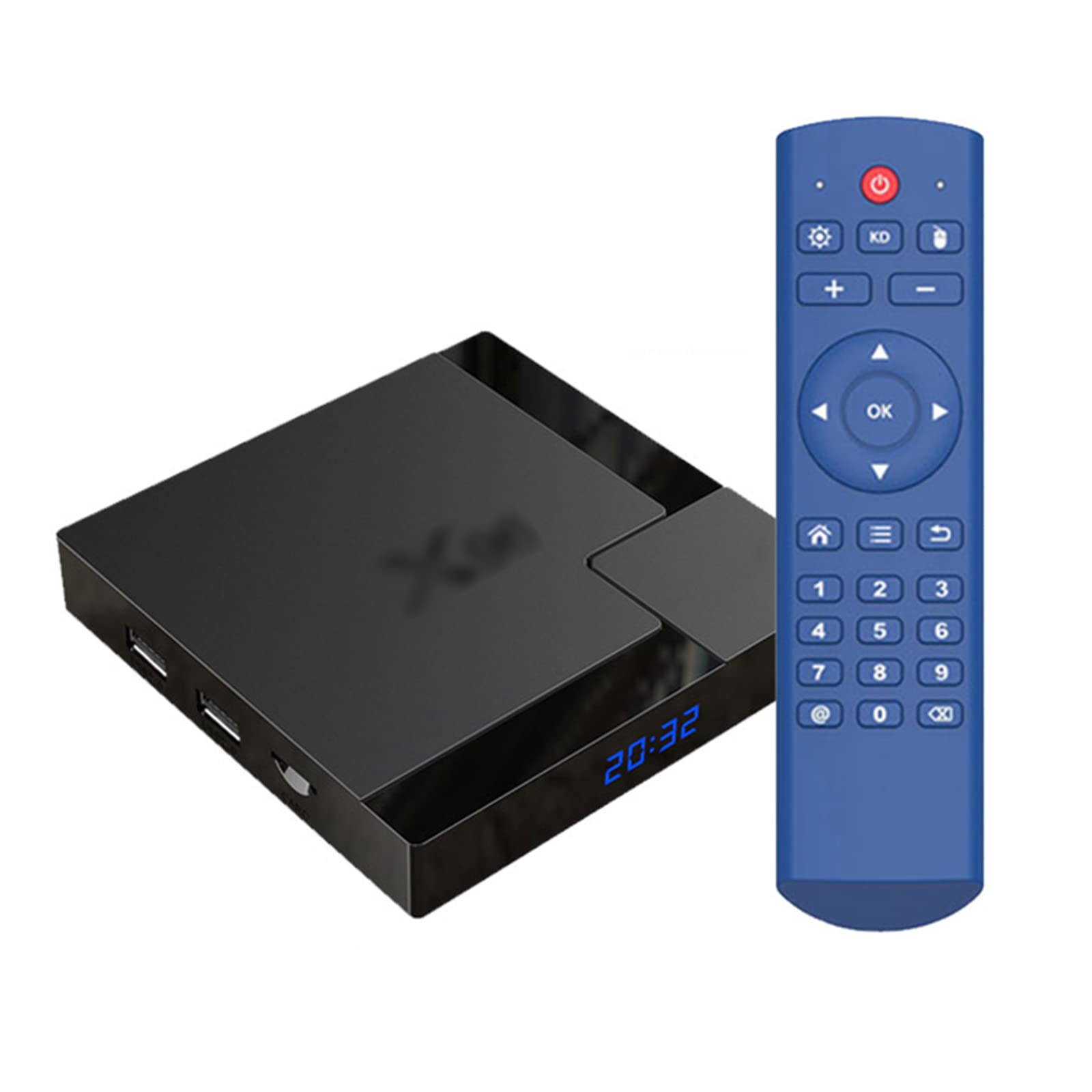 Mini Lecteur Multimédia de Diffusion en continu Android 10.0/Boîte TV 4K - LCD Display,4GB+32GB