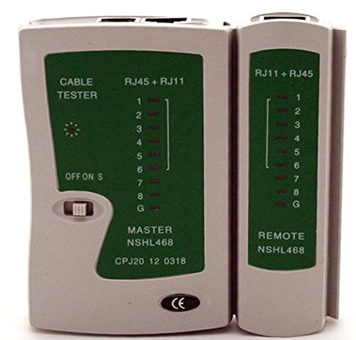 TESTER DI RETE PER CAVI LAN ETHERNET RJ11, RJ12, RJ 45