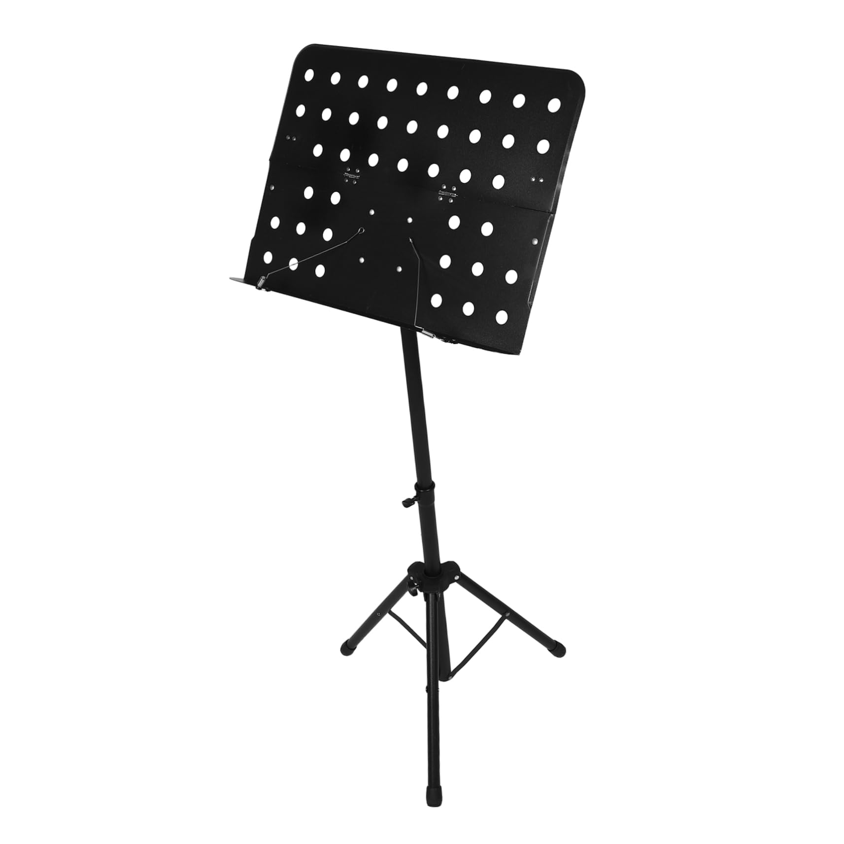 Klappbarer Notenständer Schwarz, Höhenverstellbar, Tragbar für Musiker | Klavier und Ensemble, Kunststoff mit Eisen, Elegant Gestaltet, für Reise und Bühnenauftritte