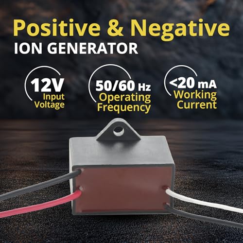 Image of Bipolar Ionization Air Purifier Module with Micro Needles Pin - 12VDC Positive & Negative Ion Generator for HVAC Installation - Outputs > 4 Million Positive and > 8 Million Negative Ions /cc Ionizer