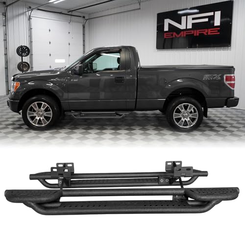 Estribos de acero para Ford F150 Regular Cab 2009-2014 miniatura 1