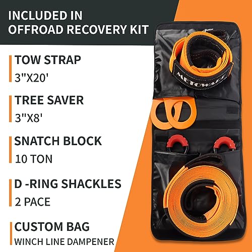 Aazon.co: ETOWARE Offroad Recovery Kit - 3" X8' Tree Saver, 3" X20