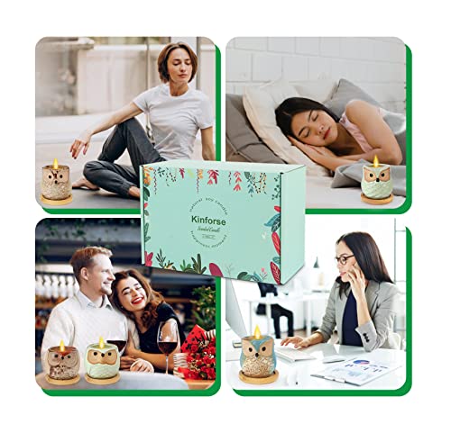 Kinforse Luxury Scented Candle Gift Set for Women - 6-Piece Whimsical Owl-Themed Birthday Gifts for Her, Enchanting Aromatherapy Presents for Women, Thoughtful Anniversary for Best Friend, Mom, Wife - Image 5