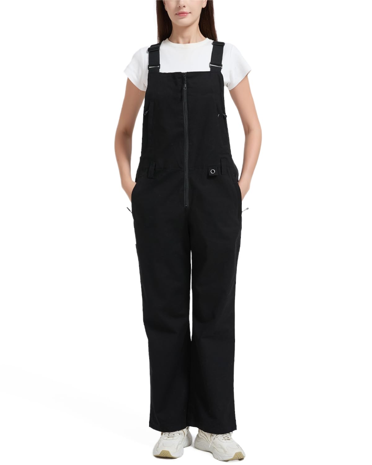 WUSTENKATZE Women's Comfort Fit Tough Flex Canvas Work Bib Overalls