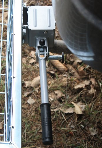 EUROHUNT Heckträger Heckträger mit Schnellkupplung zur Befestigung an der Anhängerkupplung, für EUROHUNT Wildwanne, 58,5x89x20cm, 11kg, DEKRA geprüft, Verzinkt, Heckbox, Kupplungsträger, Wildträger – Bild 4