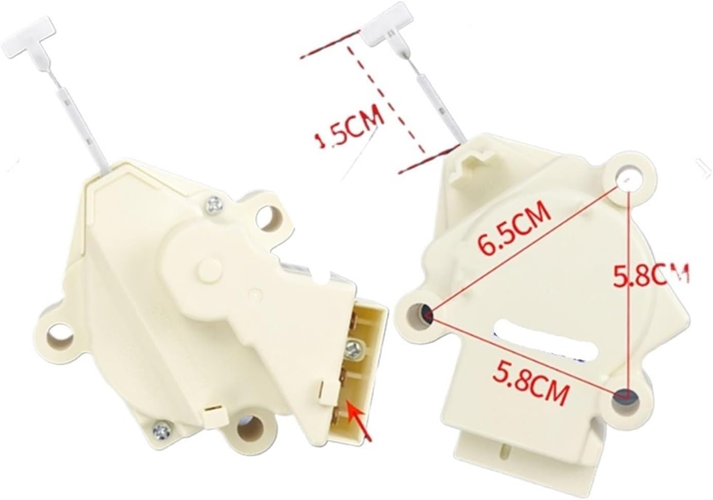 UDNDASBE 排水バルブモーター ダブルストローク、洗濯機QC22-1 XPQ-6A PQD-703と互換性あり