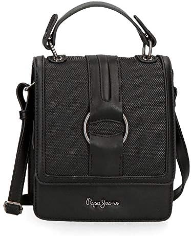 Pepe Jeans Daphne Shoulder bag Black 17x21x9 cms Synthetic Leather: Buy  Online at Best Price in UAE - Amazon.ae