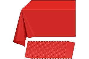 Manteles Rojos para Fiestas, Paquete de 16